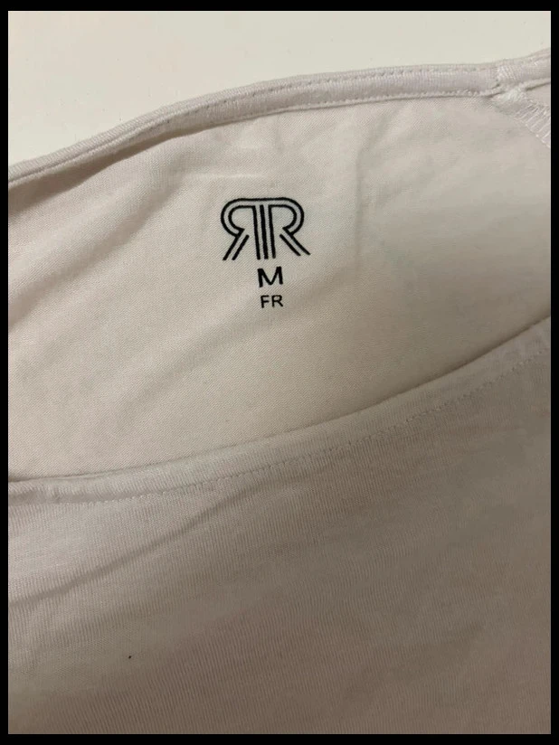 T-shirt de manga longa com detalhes em renda cru – Tamanho M – photo 5